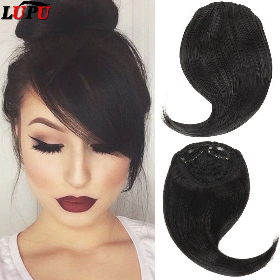 LUPU Synthetic Side Bangs Hair Extensions Clip In Side Bangs