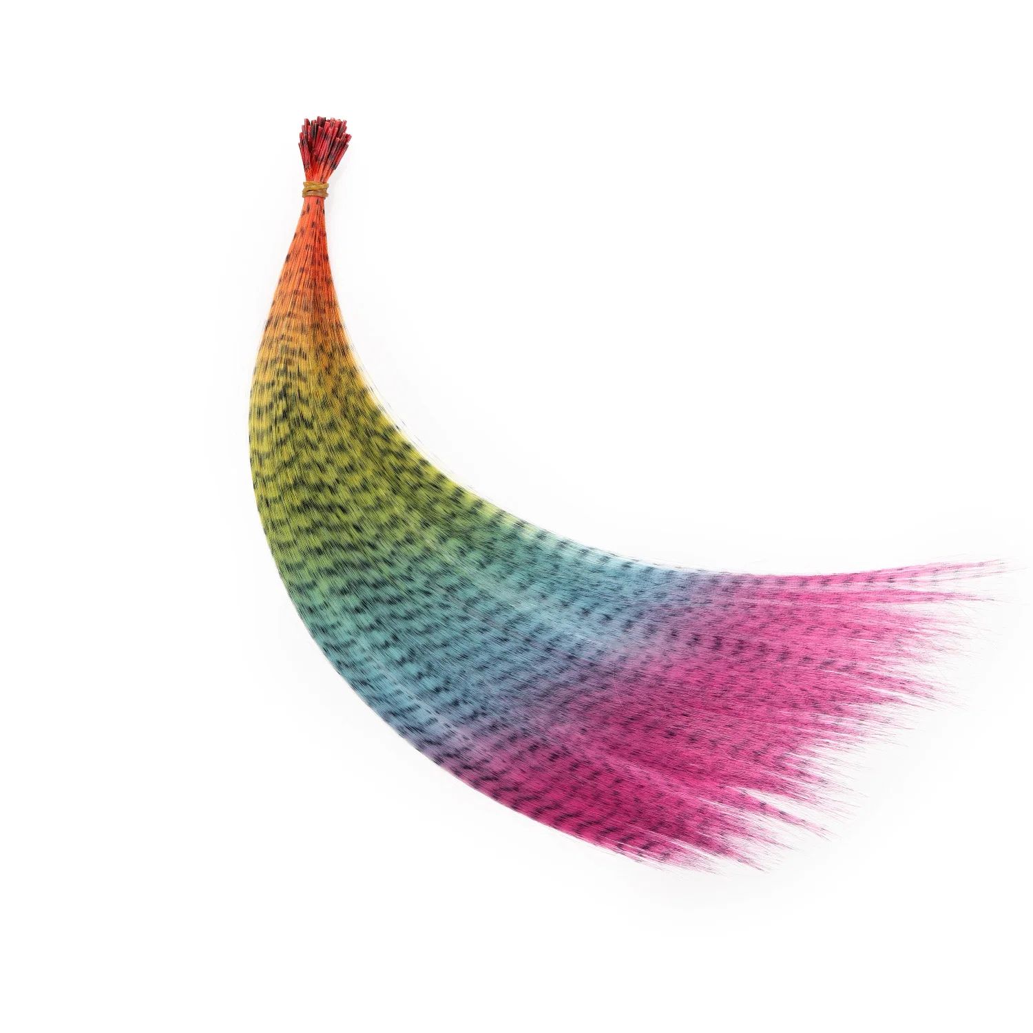 Synthetic Feather Hair Ombre Color Feather Extensions Rainbo