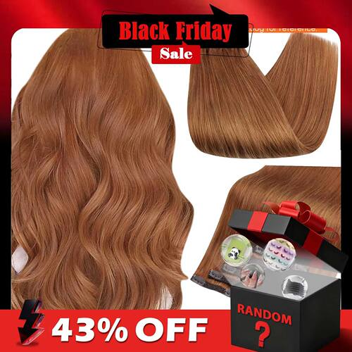 Full Shine Human Hair Extensions Clip in Hair Extensions Rem