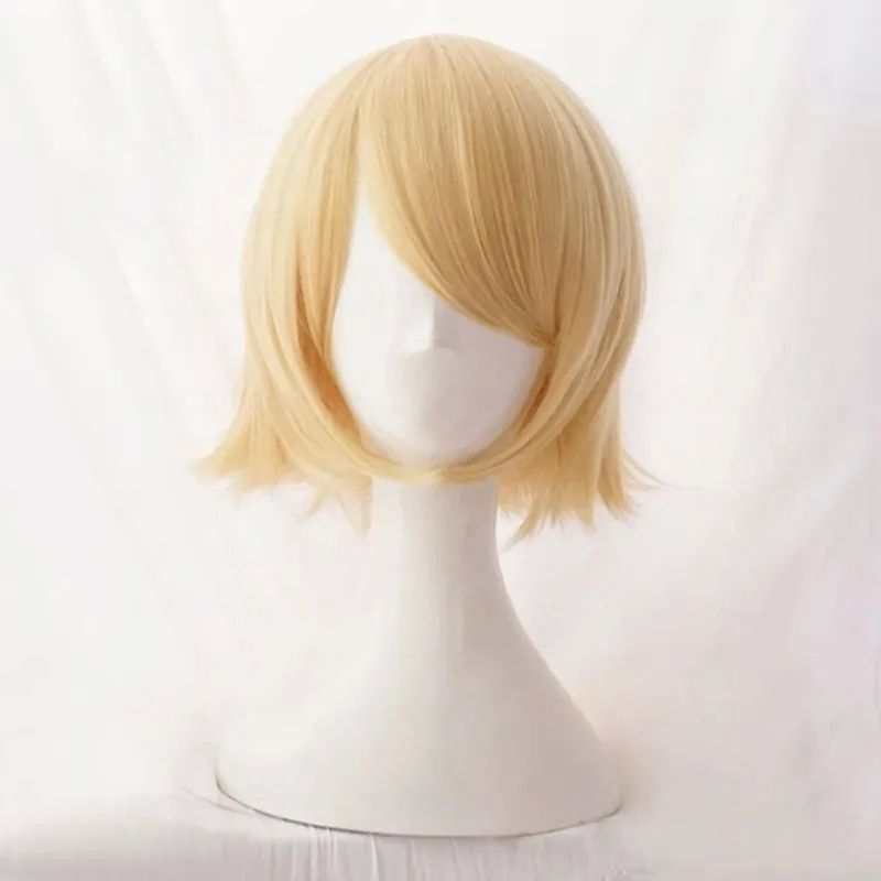 Rin Short Blond Heat Resistant Synthetic Hair Anime Cosplay