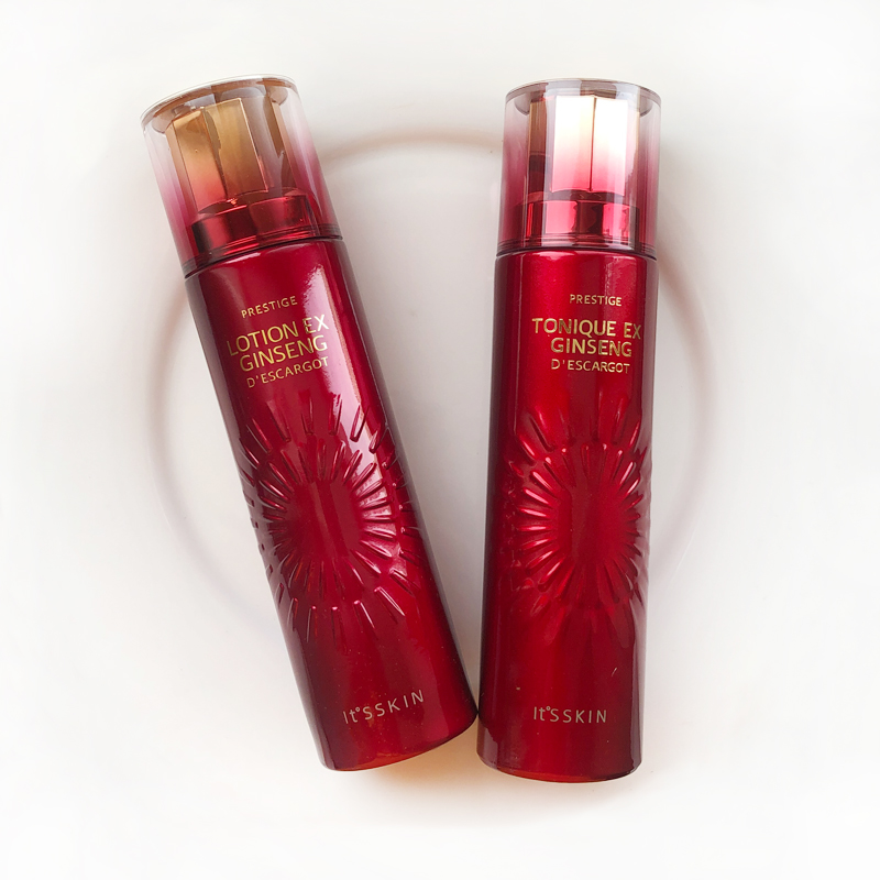 Its skin韩国伊思红参蜗牛水乳套装补水保湿淡化细纹收缩毛孔正品