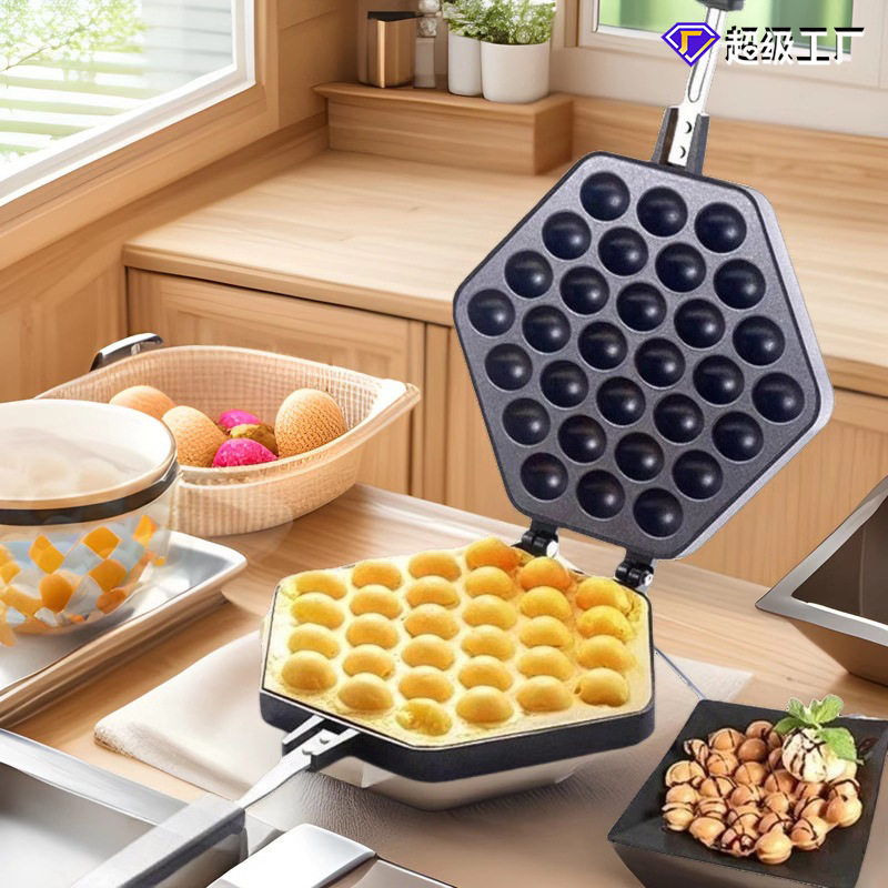 章丘鸡蛋仔模具煎锅烘焙用具不粘家用工具煎锅脆皮烘焙模具烤蛋机