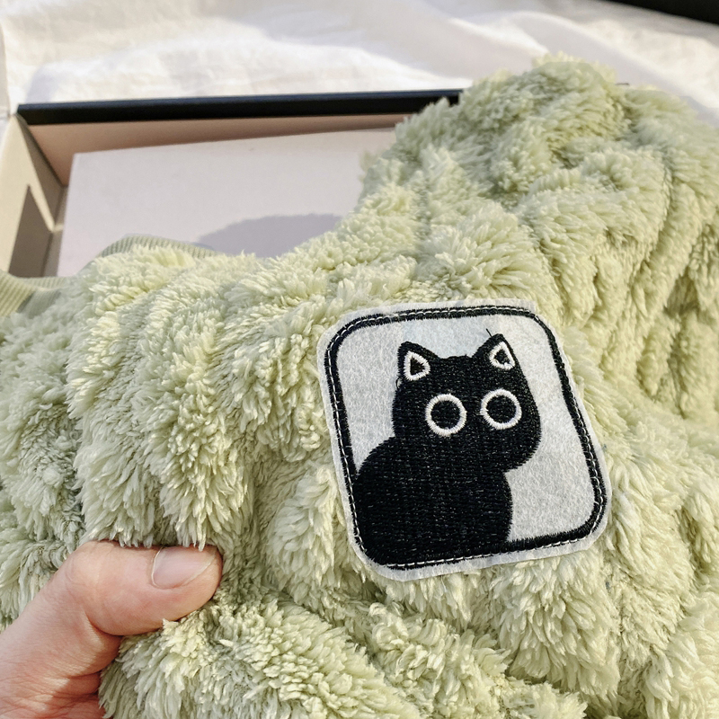 女童珊瑚绒睡衣秋冬加厚女孩宝宝保暖冬款女套头法兰绒儿童家居服