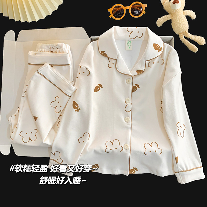 儿童睡衣女童秋冬季加厚保暖德绒2025新款卡通小女孩中大童家居服