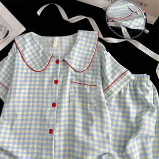 云朵棉短袖 薄款 公主风女孩初中生儿童家居服 2025新款 女童睡衣夏季