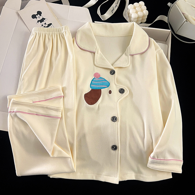 女童睡衣秋冬季德绒加厚保暖2025新款春秋款儿童公主小女孩家居服