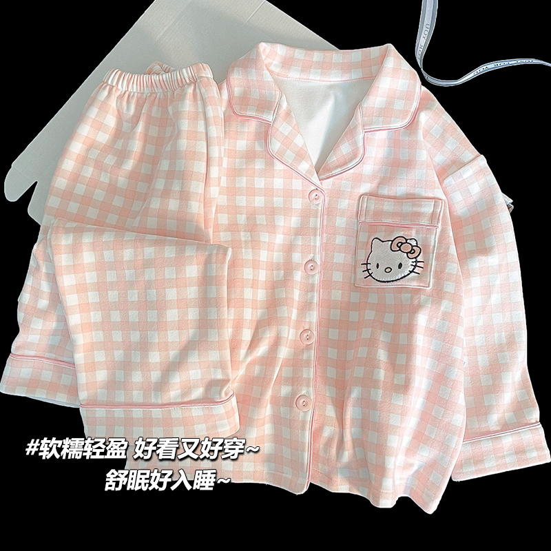 女童睡衣春秋冬季德绒儿童卡通长袖小女孩中大童家居服亲子套装