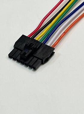 105307-1207连接线,1053071207胶壳带线,2.5 MOLEX NanoFit单排7P