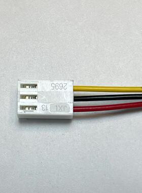 22013037， 22-01-3037， 2695-03RP胶壳带线， 3P， MOLEXKK254