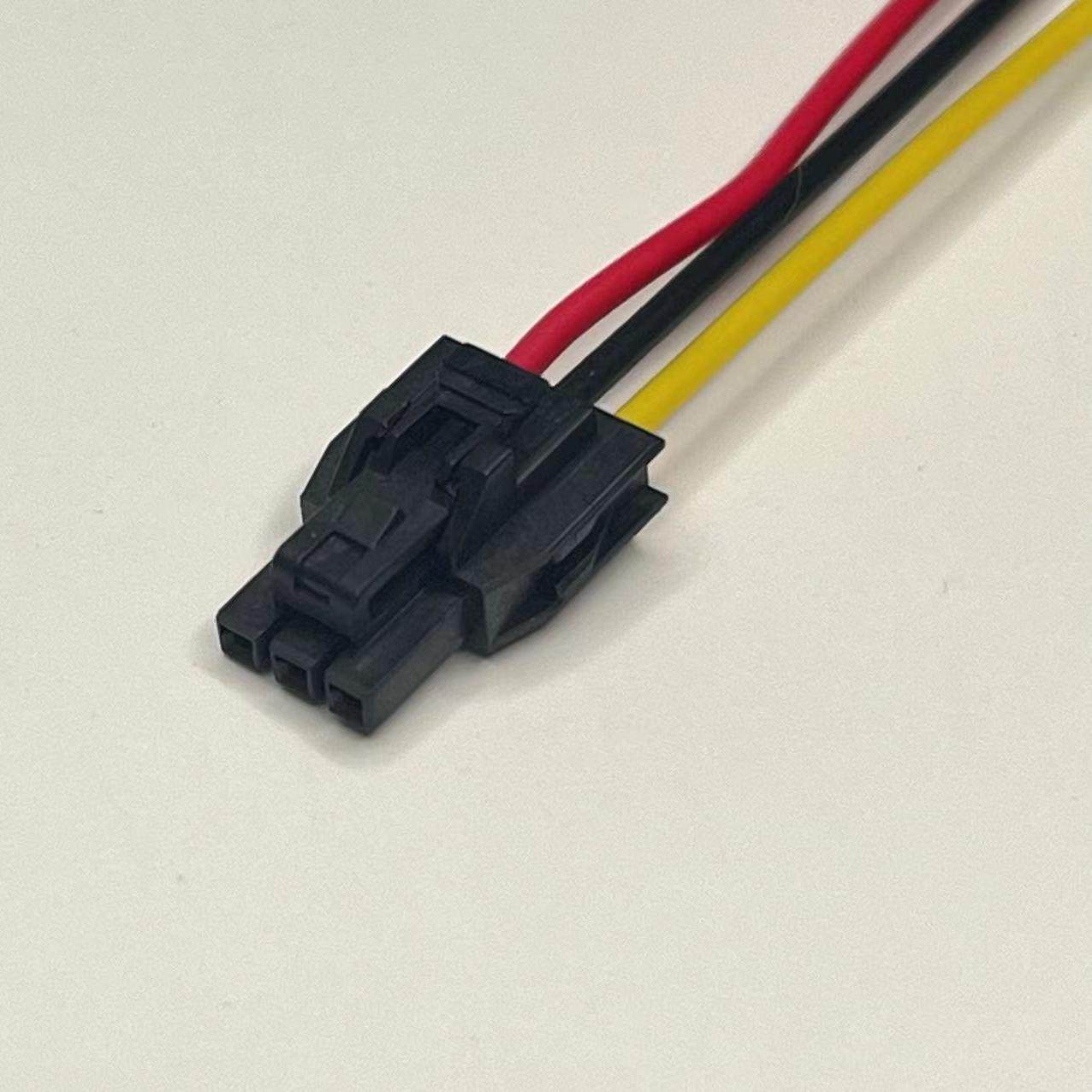 105307-1203连接线,1053071203胶壳带线,MOLEX NANOFIT 3P 彩色线