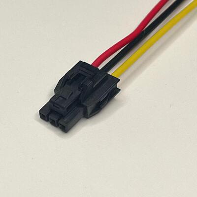 105307-1203连接线,1053071203胶壳带线,MOLEX NANOFIT 2.5单排3P