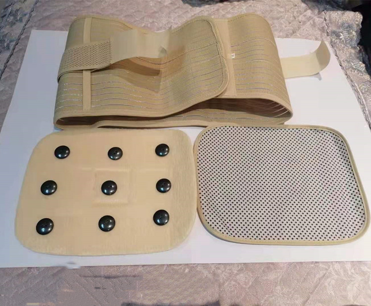 好怡生D04护腰带全弹透气护腰围自发热带4根钢板羊皮毛一体大磁石