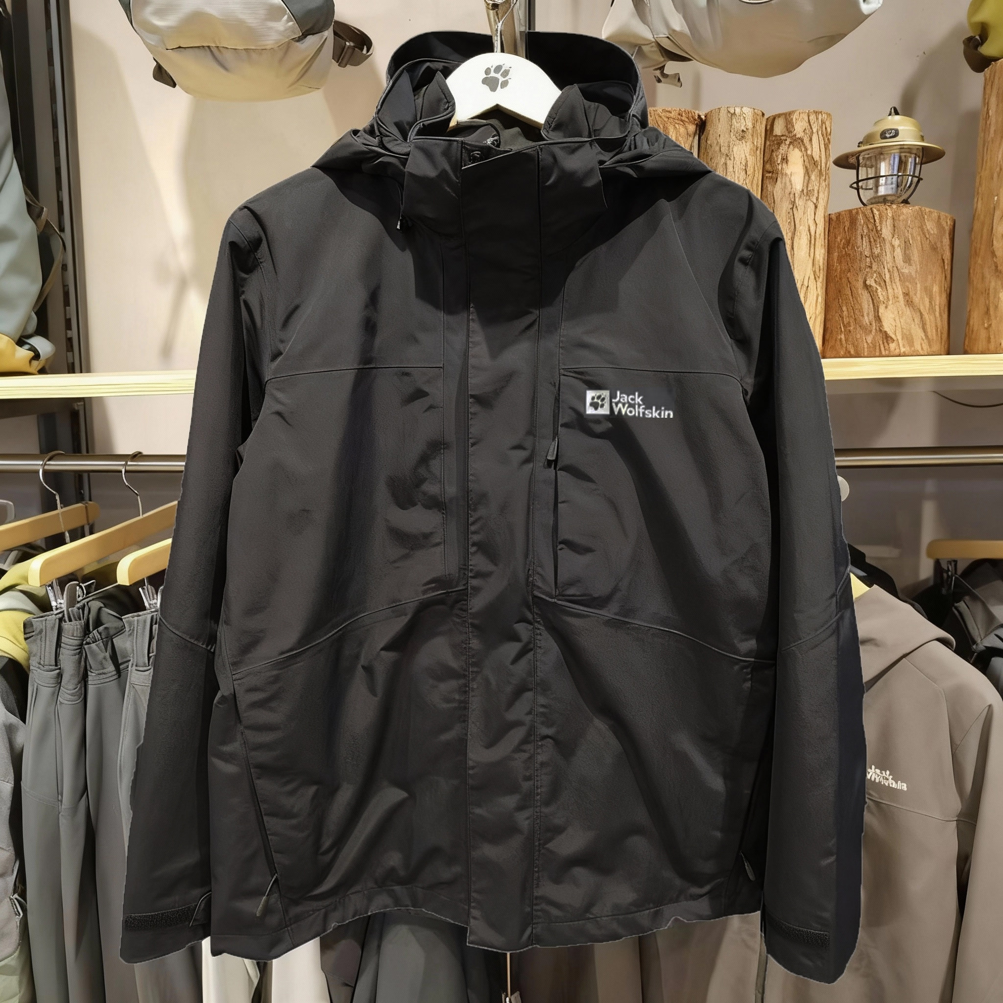 25冬狼爪冲锋衣男三合一两件套户外运动防水软壳内胆外套5122271