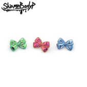 Shinma 136钛合金芭比少女心蝴蝶结耳钉耳骨钉耳环舌钉穿刺饰品