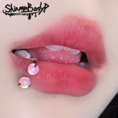 Shinma 136钛合金星云澳宝高饱和梦幻色小众马蹄环耳环唇环