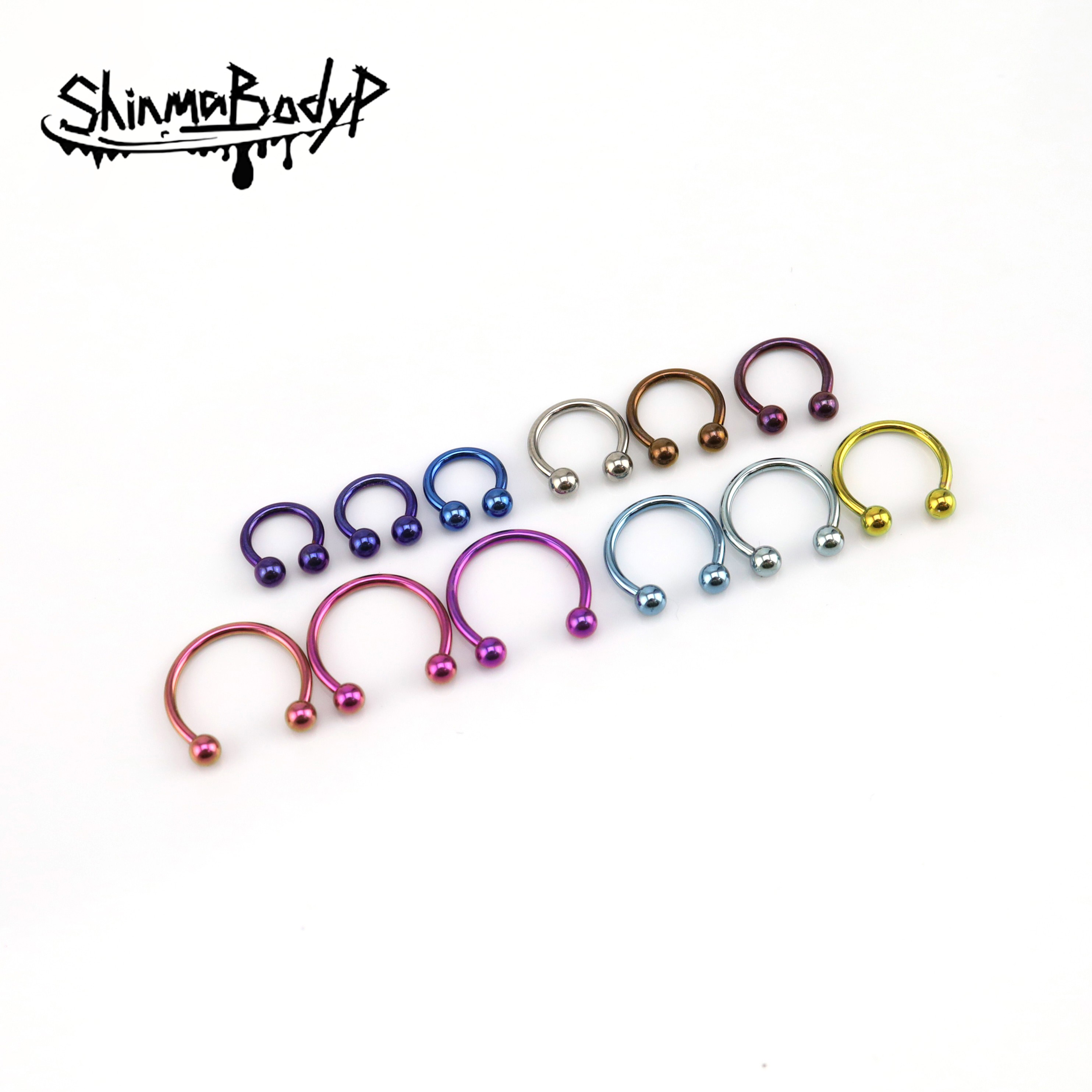 shinma钛合金F136马蹄环鼻中隔