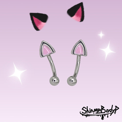 Shinma爱宠日记猫猫耳朵眉钉