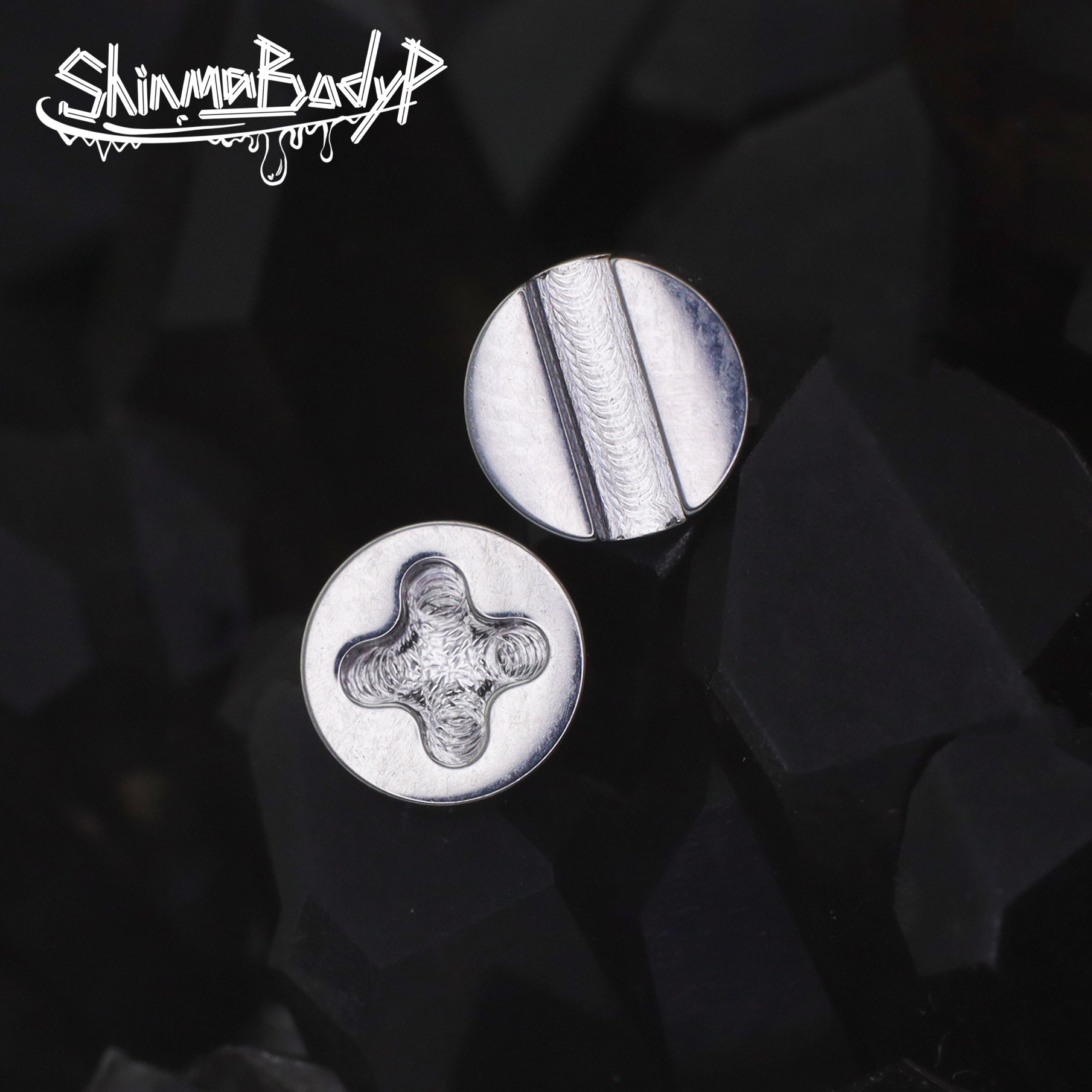 ShinmaF-136钛螺丝帽唇钉耳钉