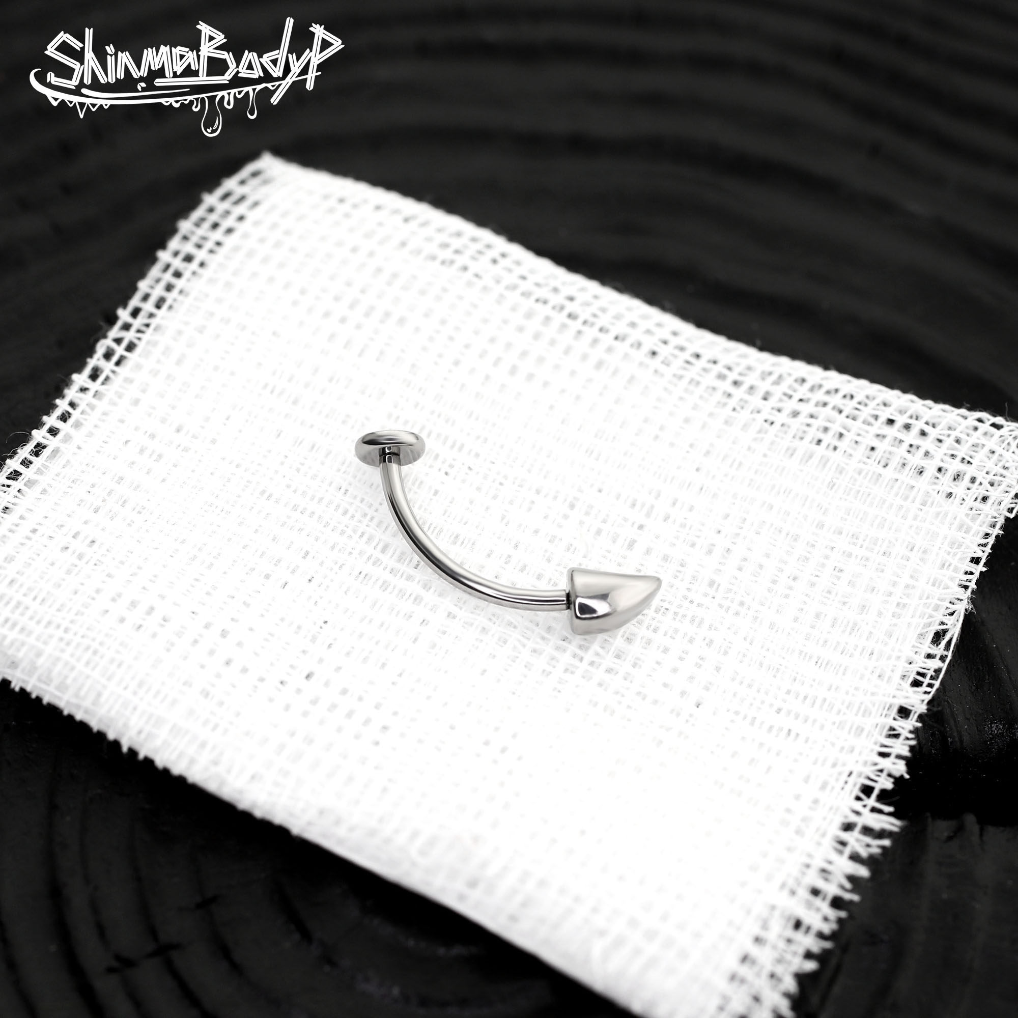 Shinma钛合金银色虎牙平底内螺纹钉铆钉可爱唇钉辣妹简约朋克穿刺,饰品/流行首饰/时尚饰品新,眉环,淘宝优惠券,粉丝福利购,淘宝优惠卷