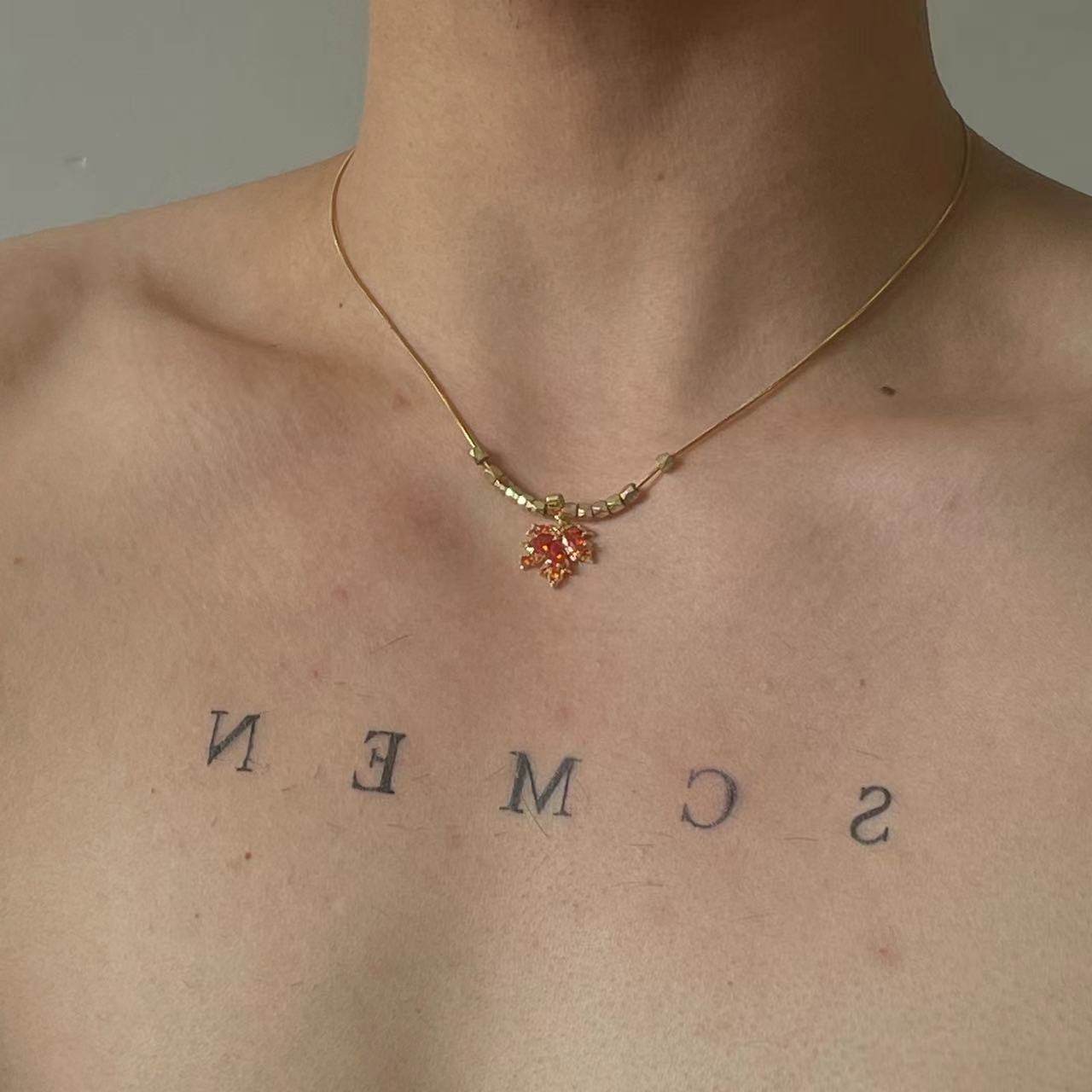 SCMEN毛衣链情侣不掉色项链