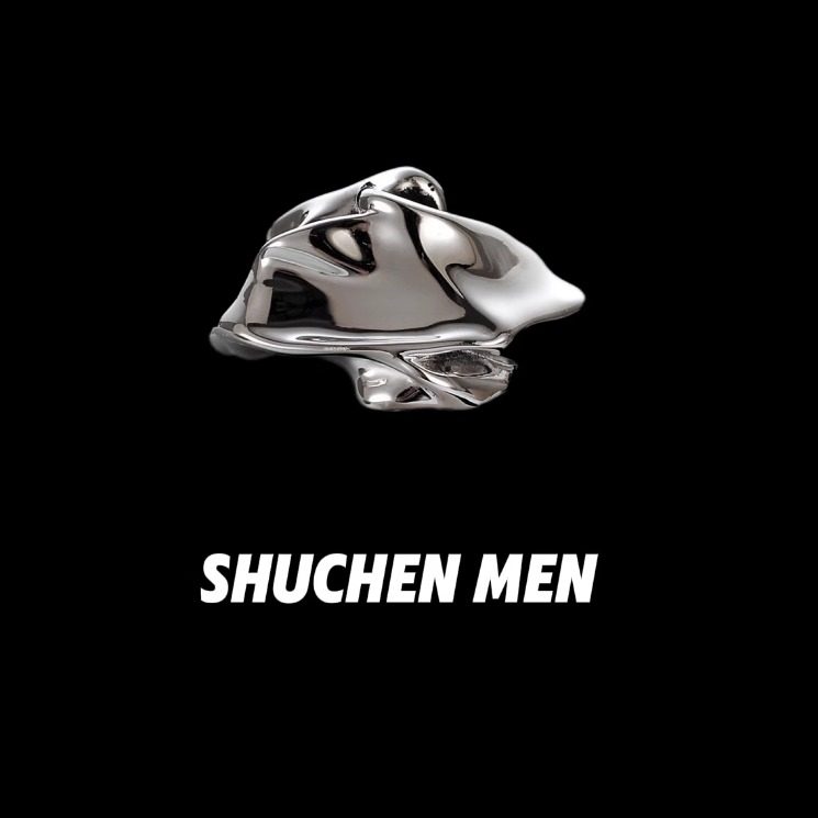 几何指环SCMEN925纯银原创设计