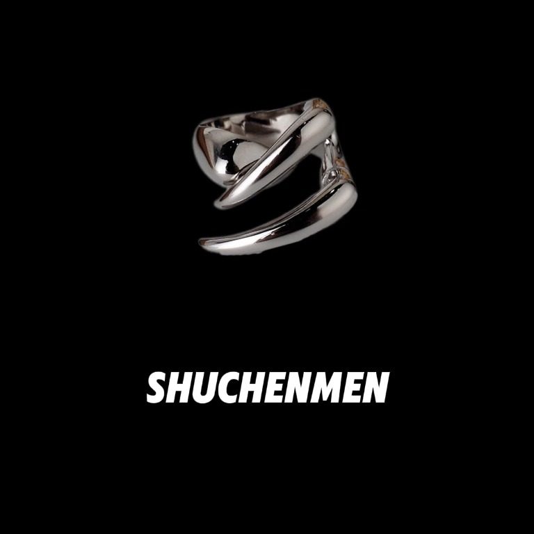 缠绕高级异型银戒SCMEN小众设计