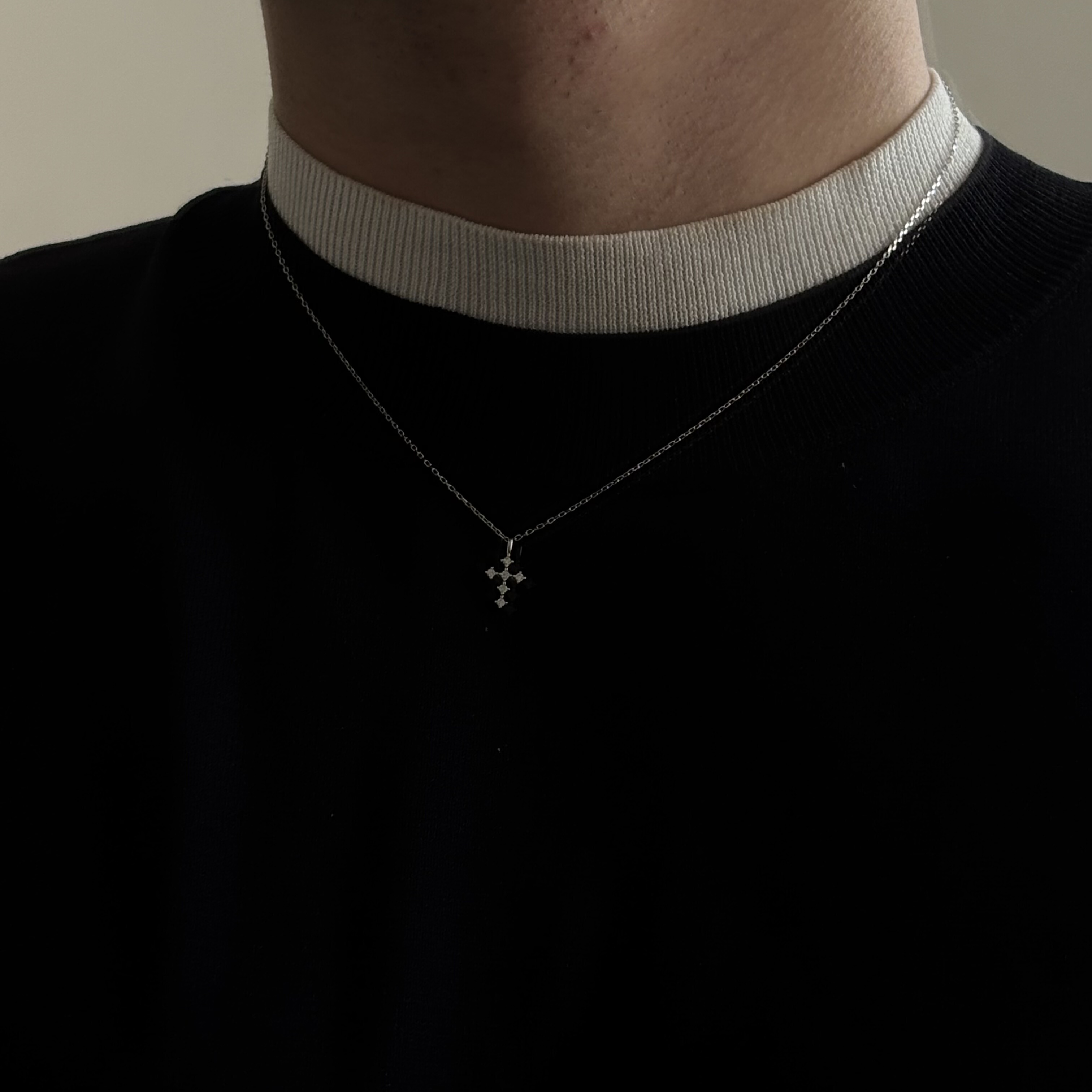 SCMEN十字架项链男女小众设计感