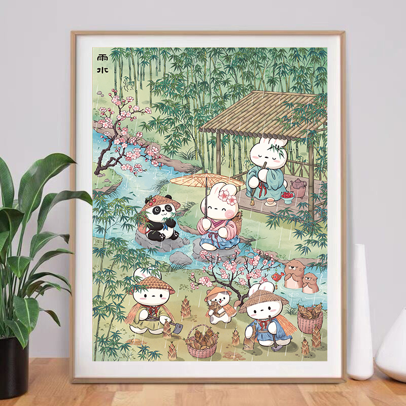 皇室蒙娜丽莎雨水十字绣爆款