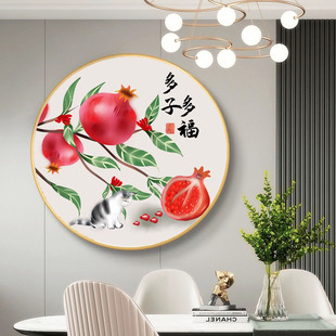 多子多福新品十字绣2025新款线绣客厅高级感小件餐厅手工刺绣新版