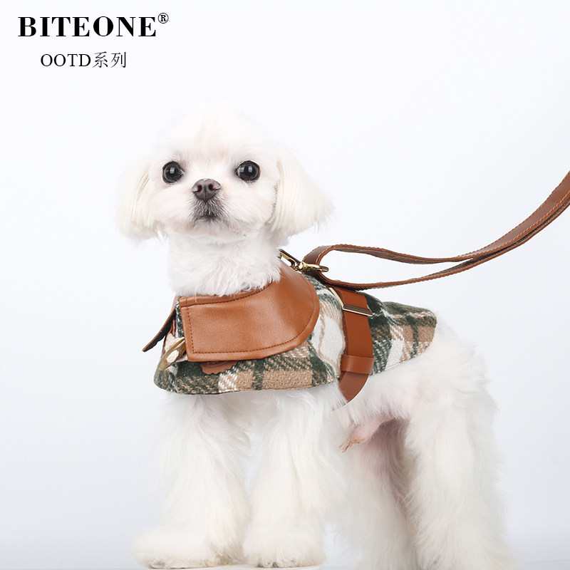 BITEONE【城市猎人】猫咪狗狗宠物衣服秋冬新款呢大衣