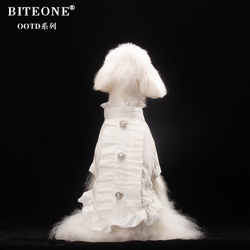 BITEONE【弗洛利亚】设计师款狗狗衣服秋冬新款雪纳瑞泰迪比熊