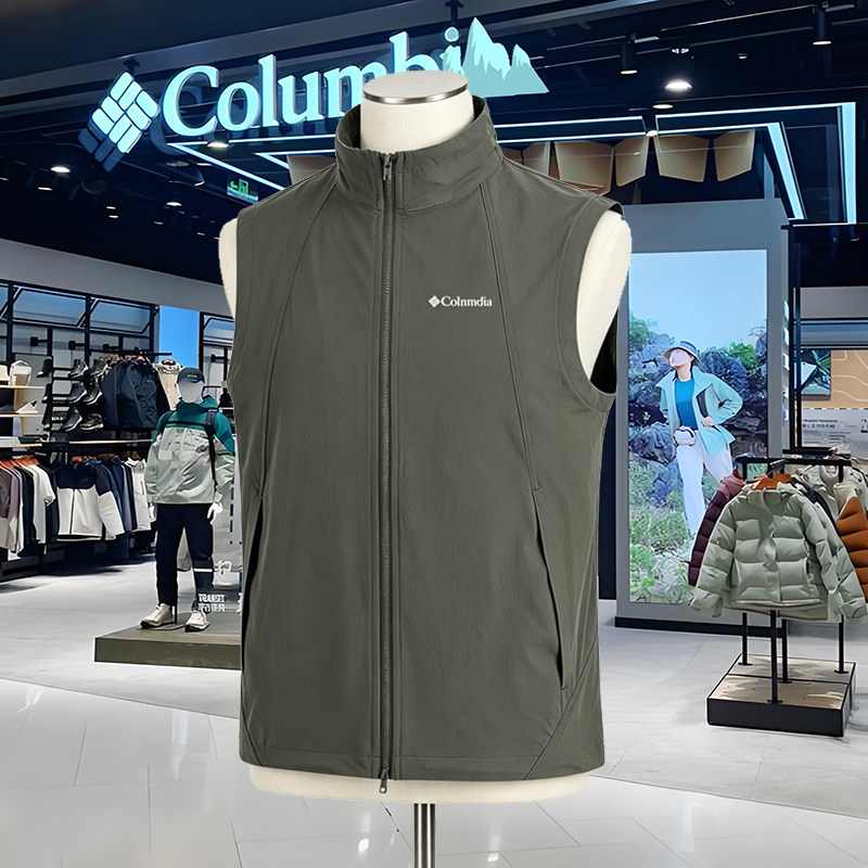哥伦春夏速干轻薄立领情侣马甲