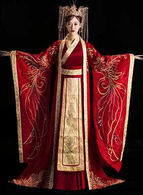 汉服婚服凤冠霞帔嫁衣中式婚礼