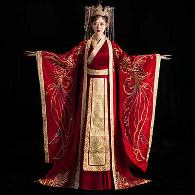 汉服婚服凤冠霞帔嫁衣中式婚礼