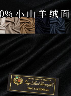 意大利进口LoroPiana纯羊绒面料