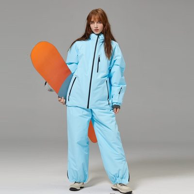 冰道男女同款防水保暖滑雪服套装