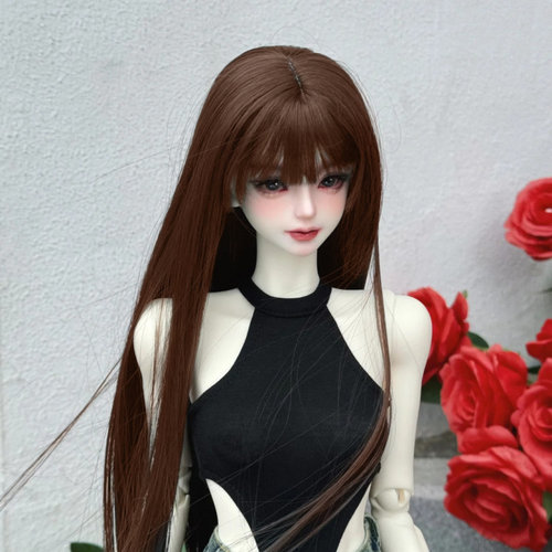 可贝贝bjd娃娃3分假发高温丝假毛