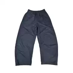 Soulseeker Loose-Fitting Jogger Pants for Men, Thin Casual Pants, Navy Blue, Curved Hem Long Pants
