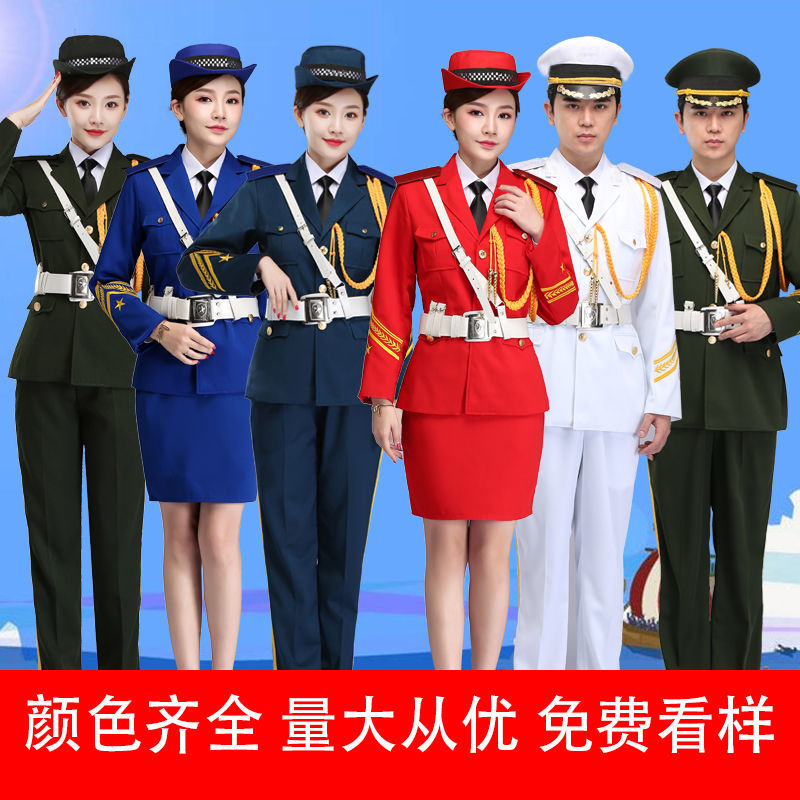 军装礼服国旗班升旗手军乐仪仗队服装演出服军鼓军装制服套装男女