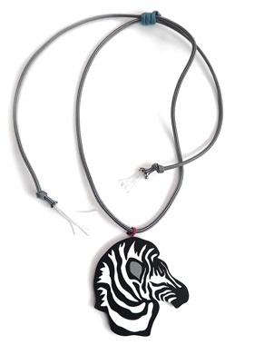 绿场小众设计斑马长项链
