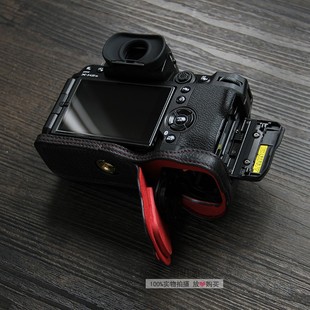 适合富士XH2 XH2S皮套底座 真底半套 半层牛皮保护套 便携复古包