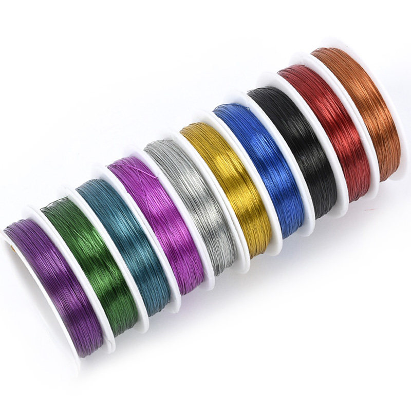 幼儿园纽扣花铁丝彩色铁丝 儿童手工diy材料花艺细铁丝