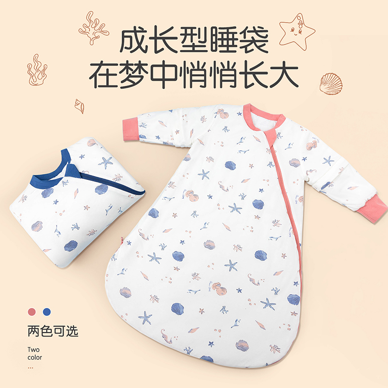 婴儿睡袋恒温一体式防踢被