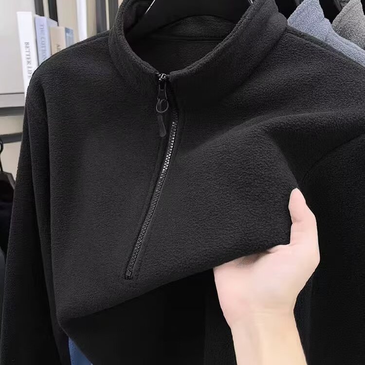 半拉链男士卫衣大码秋冬