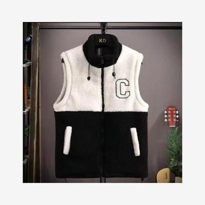 秋冬季青少年羊羔绒马甲1