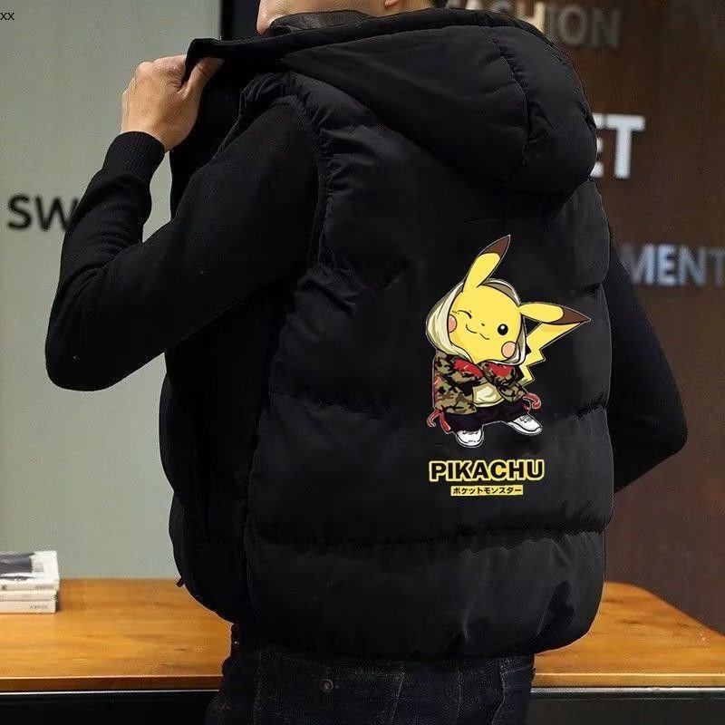 棉服背心马甲男生帅气连