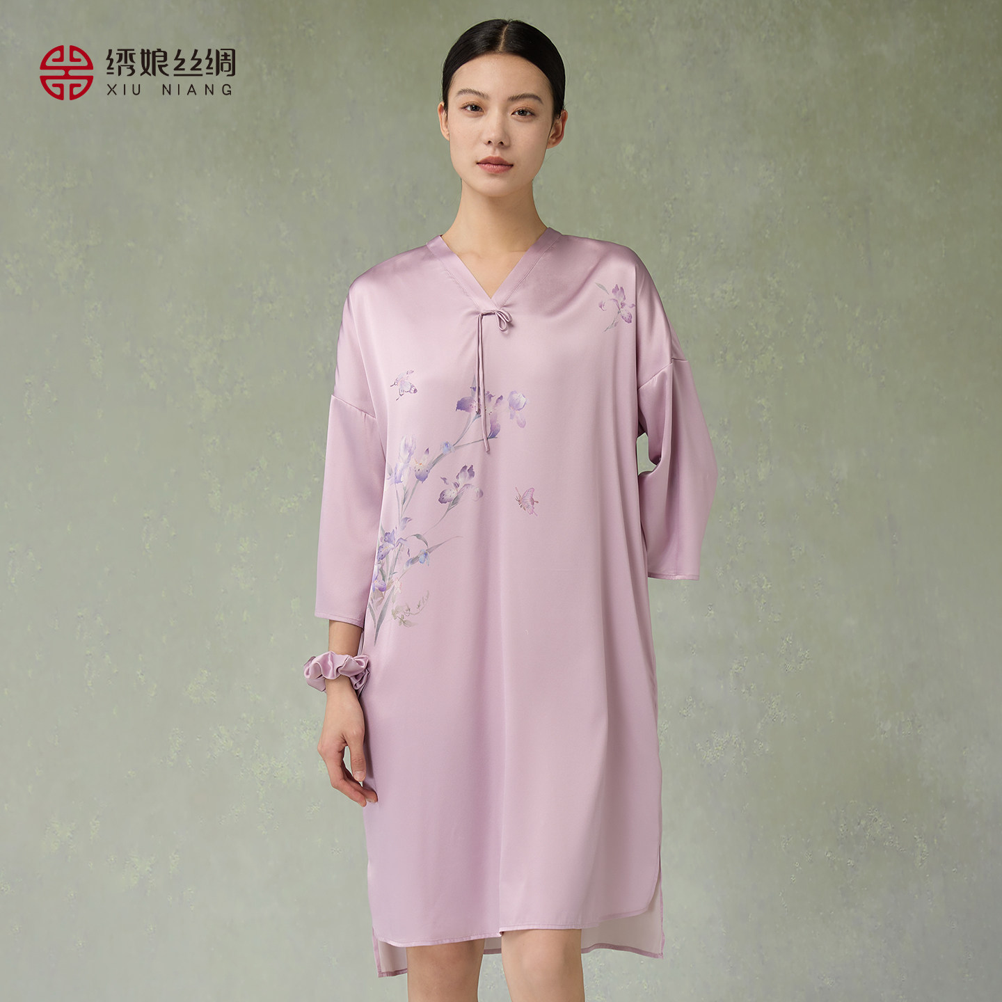 绣娘丝绸真丝睡裙宽松一体式家居服女高级桑蚕丝2026新款睡衣礼盒