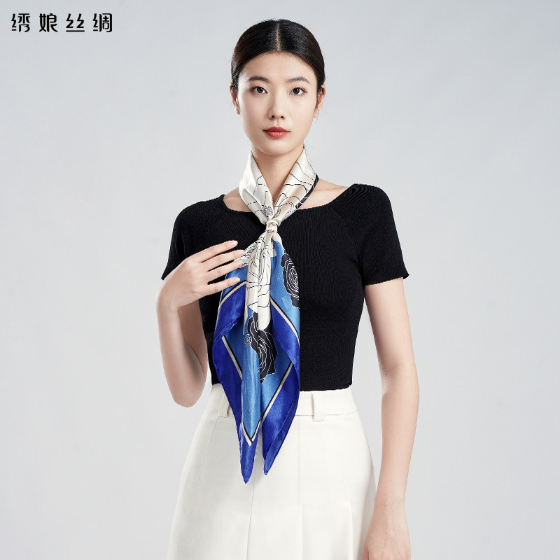 绣娘丝绸新款女真丝丝巾