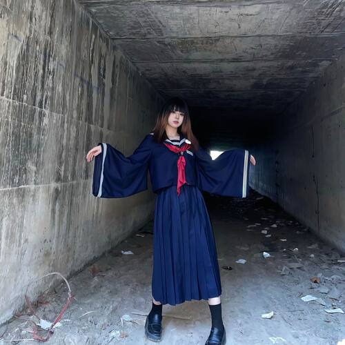 初代原版昭和古早水手服套装