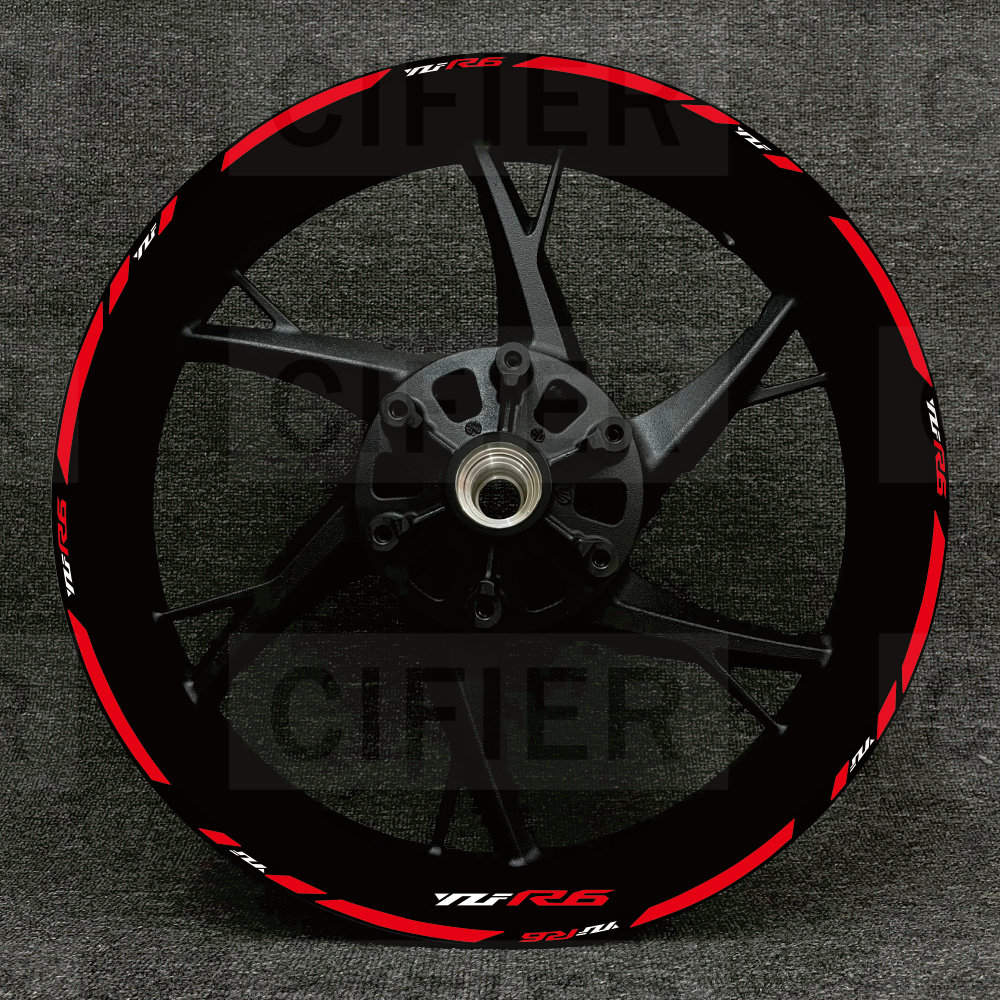 机车摩托车R3 R1 R6贴纸YZFR7R15R25轮毂改装个性轮圈反光贴花